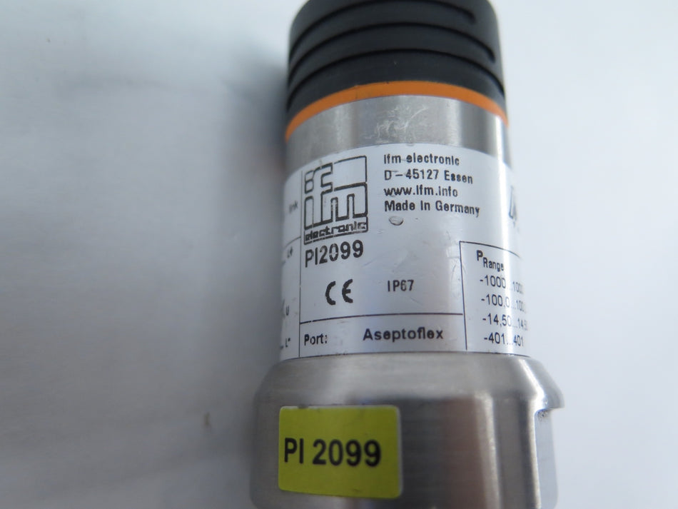 IFM PI2099 Front Flush Pressure Sensor With Display - Advance Operations