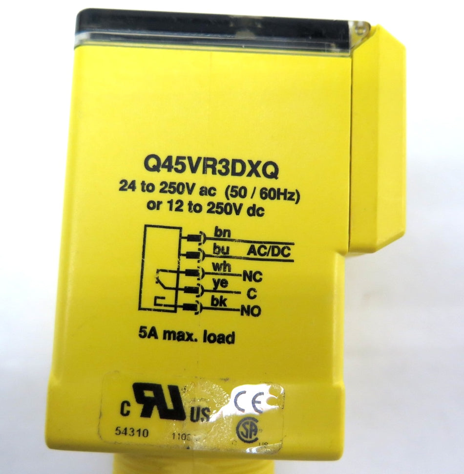 Banner Q45VR3DXQ Photoelectric Sensor 24V to 250V - Advance Operations