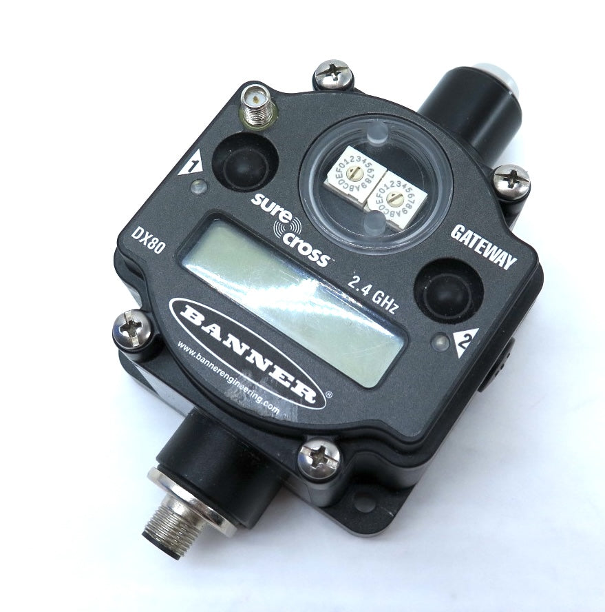 Banner DX80G2M6-Q Wireless Gateway 900Mhz Ism Band 6 I/O Points DIN Mount - Advance Operations