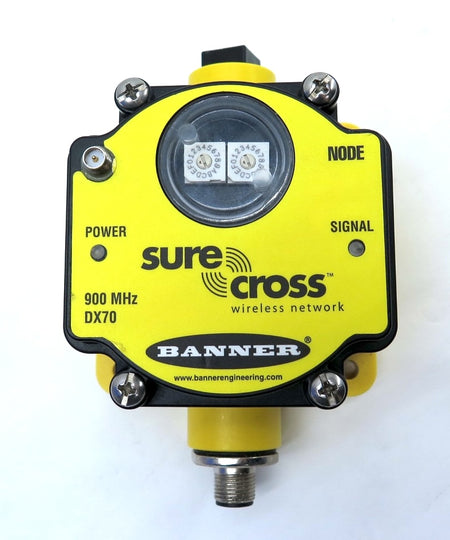 Banner DX70N9X6S4P4M2M2 Sure Cross 900Mhz Node Network Wireless Module - Advance Operations