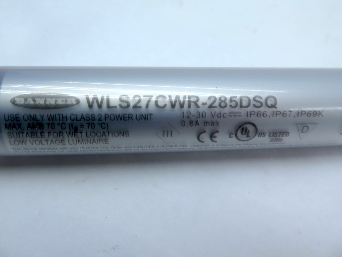 Banner WLS27CWR-285DSQ Shatterproof LED Light - Advance Operations