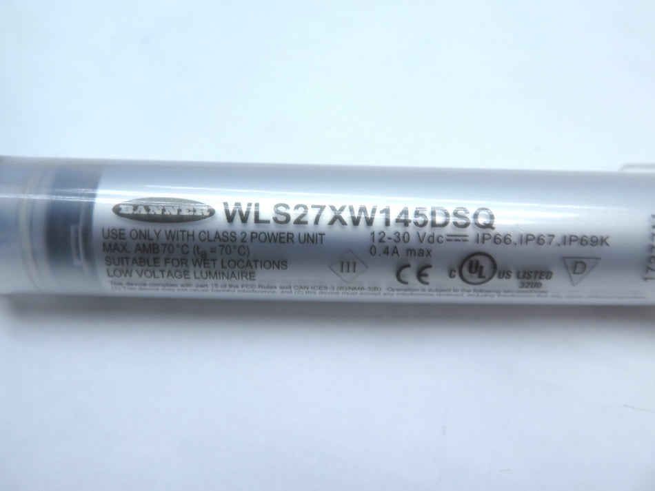 Banner WLS27XW145DSQ Shatterproof LED Light - Advance Operations