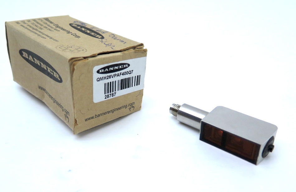 Banner QMH26VPAF400Q7 Washdown Proximity Sensor - Advance Operations