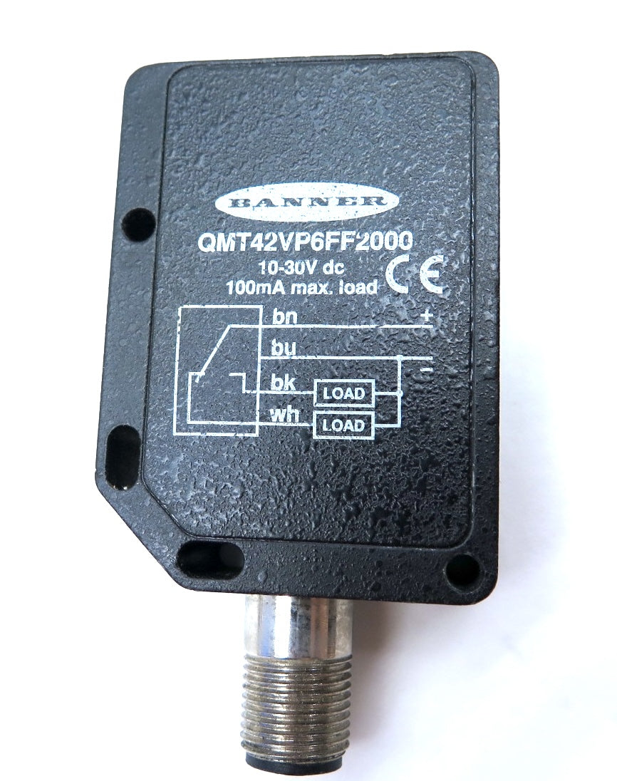 Banner QMT42VP6FF2000 Photoelectric Sensor - Advance Operations
