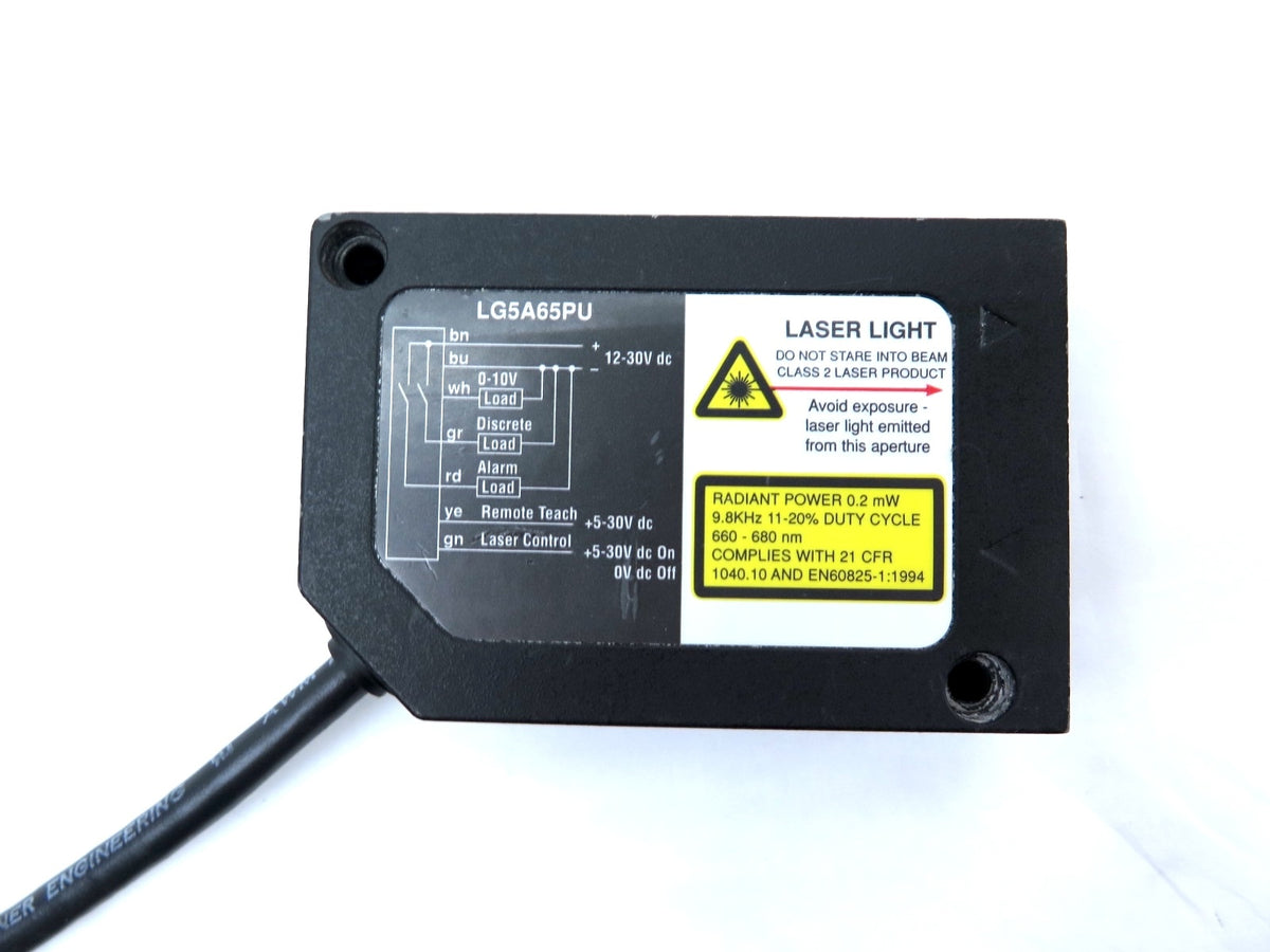 Banner LG5A65PU Laser Displacement Sensor - Advance Operations