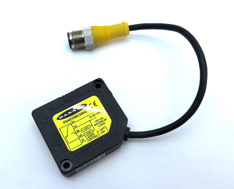 Banner PD45VN6C200Q Pico DOT Convergent Laser Sensor 10-30vdc - Advance Operations