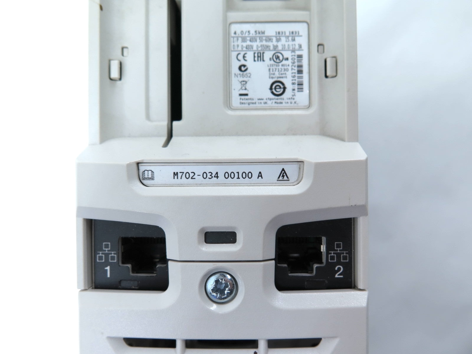 Nidec Control Techniques M702-034 00100 A AC Drive 4/5.5kW 380-480Vac - Advance Operations