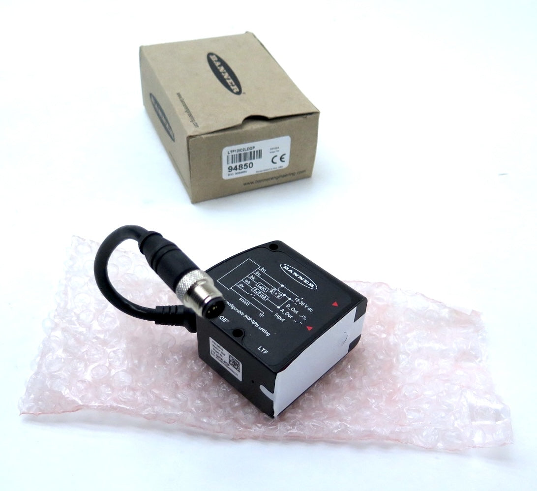 Banner LTF12IC2LDQP / 94850 L-CAGE Long-Range Time-of-Flight Laser Sensor - Advance Operations