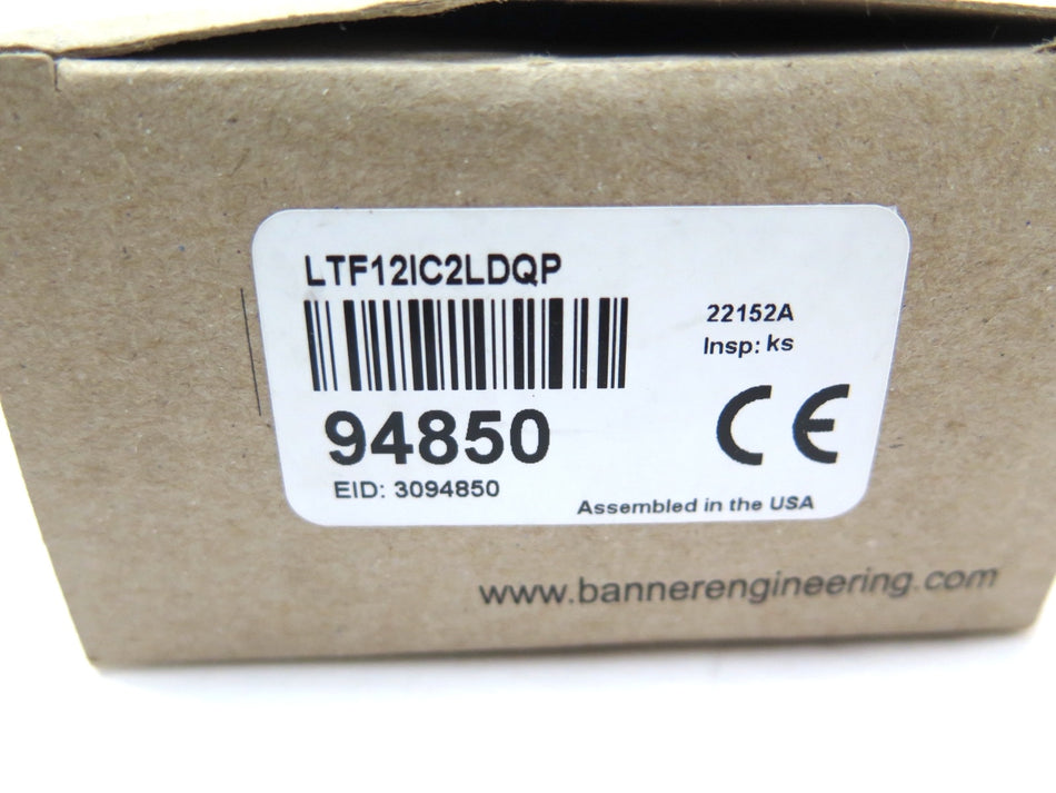 Banner LTF12IC2LDQP / 94850 L-CAGE Long-Range Time-of-Flight Laser Sensor - Advance Operations