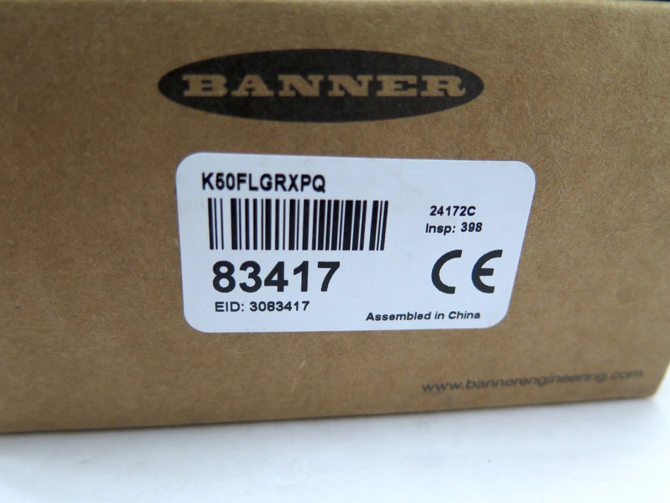 Banner K50FLGRXPQ / 83417 EZ Light Illuminated Touch Button - Advance Operations