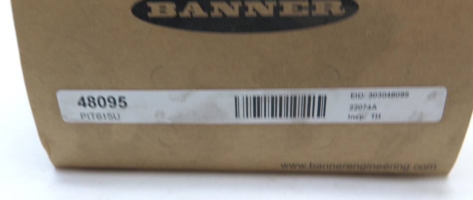Banner PIT615U / 48095 Fibre Optic Cable NEW IN BOX - Advance Operations