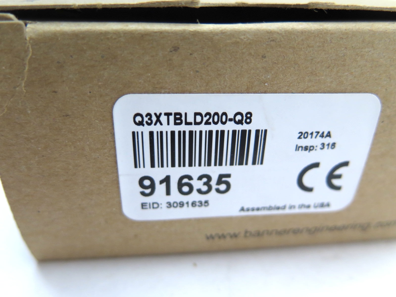 Banner Q3XTBLD200-Q8 / 91635 SS Photoelectric Sensor - Advance Operations