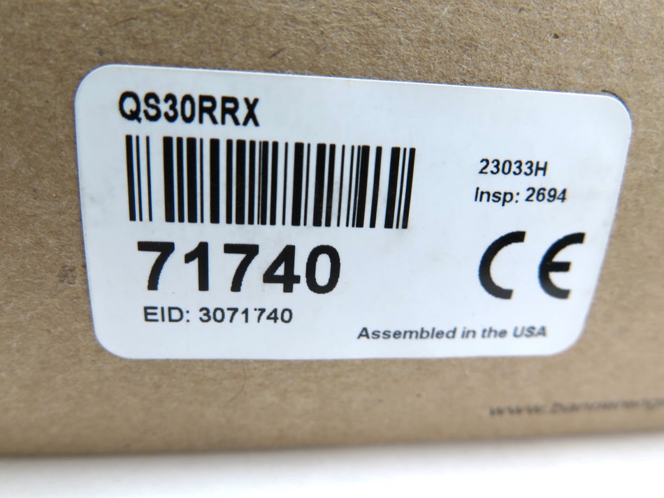 Banner QS30RRX / 71740 Photoelectric Sensor - Advance Operations
