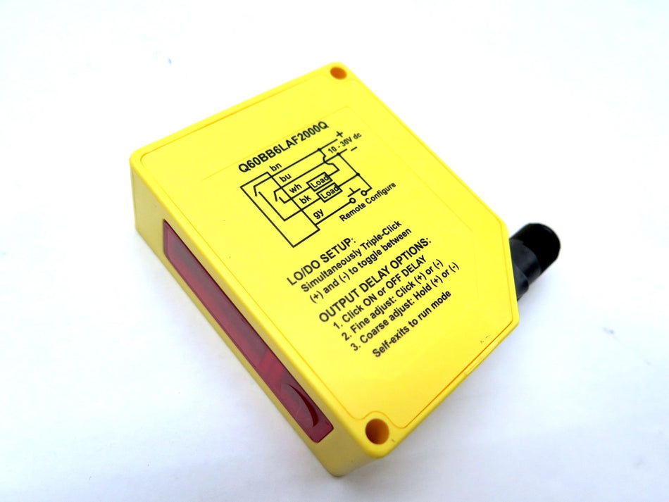 Banner Q60BB6LAF2000Q / 71743 Adjustable Field Laser Sensor - Advance Operations