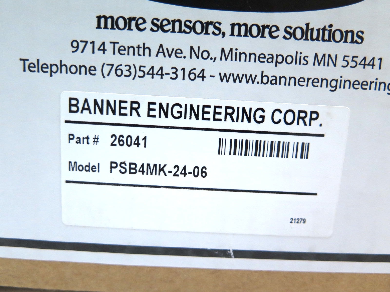 Banner RSBF PSB4MK-24-06 DIN Rail Power Supply 24Vdc - Advance Operations