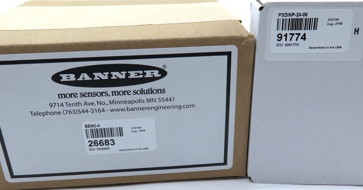 Banner RSBF PSB4MK-24-06 DIN Rail Power Supply 24Vdc - Advance Operations