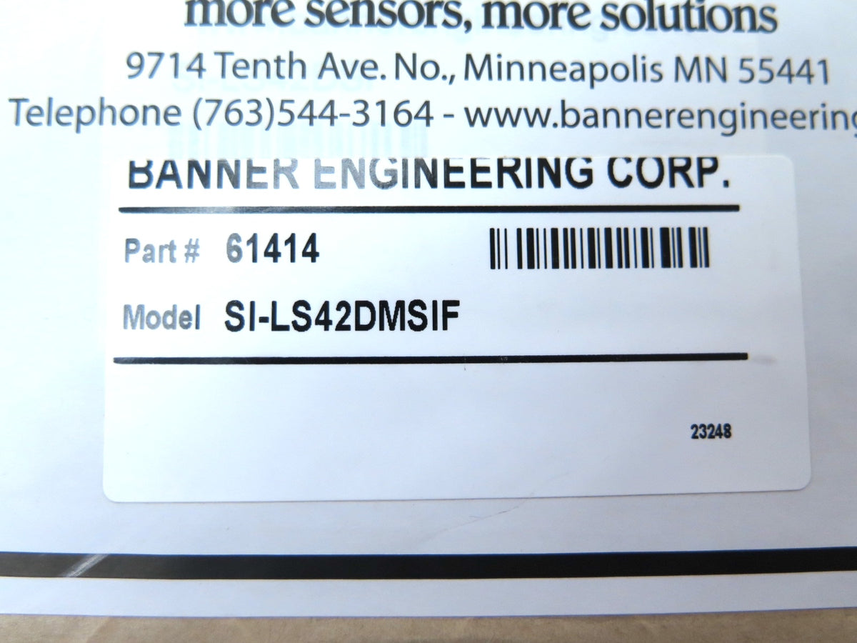 Banner SI-LS42DMSIF / 61414 Safety Switch Interlock OEM SEAL BOX - Advance Operations