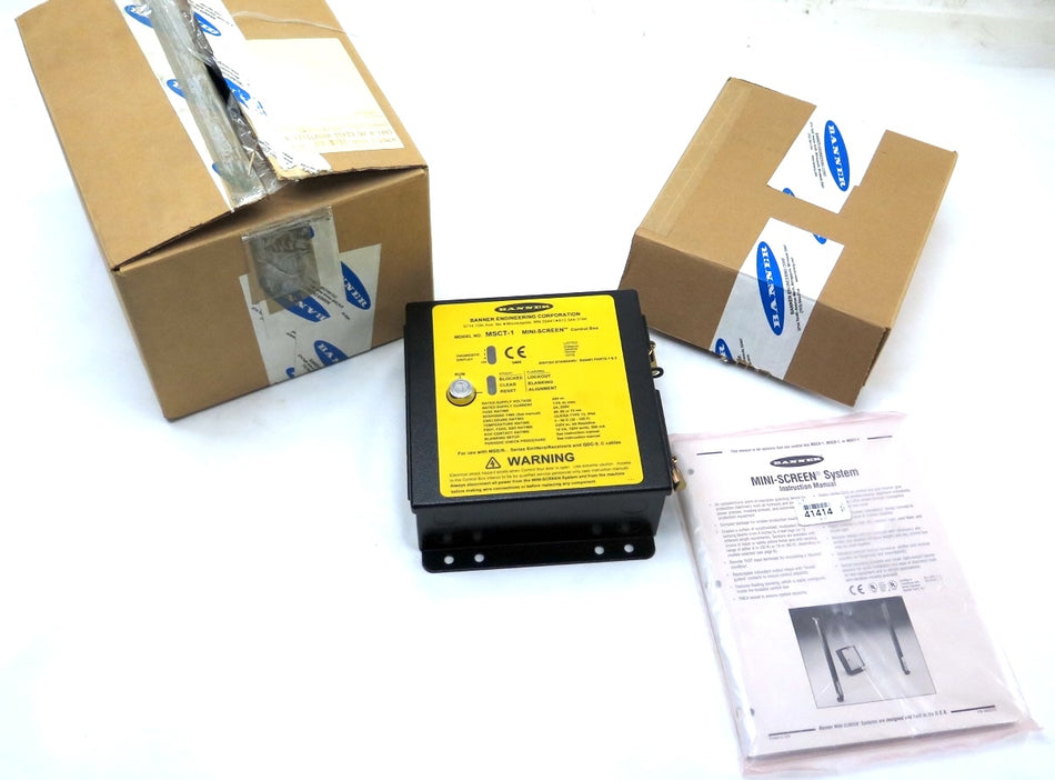 Banner MSCT-1 Mini-Screen / 43536 Control Box / Modular MachineGuard System - Advance Operations
