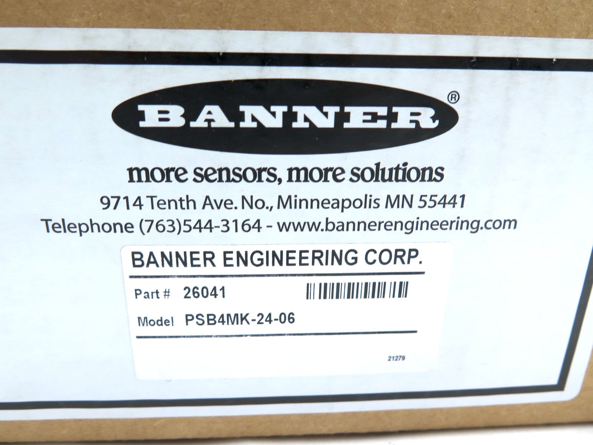 Banner PSB4MK-24-06 / 26041 DIN Rail Power Supply - Advance Operations