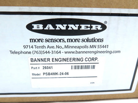 Banner PSB4MK-24-06 / 26041 DIN Rail Power Supply - Advance Operations