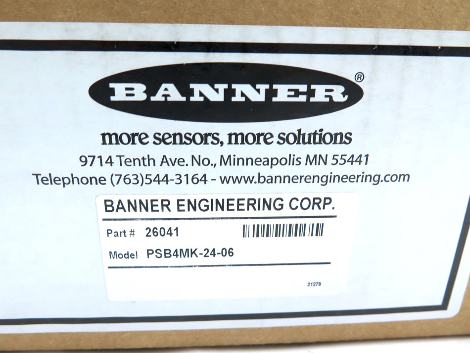 Banner PSB4MK-24-06 / 26041 DIN Rail Power Supply - Advance Operations