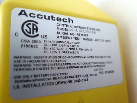 Accutech AC-AI10-TJ11N10-B Sensor Analog Input Unit - Advance Operations