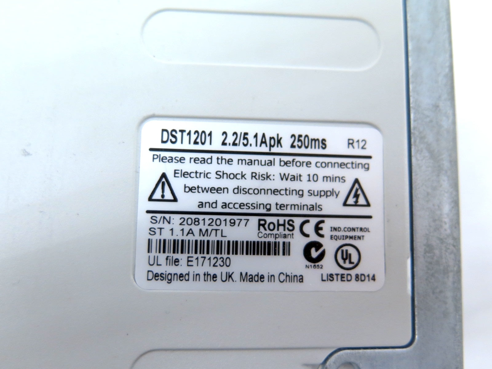 Emerson / Control techniques DST1201 Digitax ST AC Drive 200-240Vac - Advance Operations