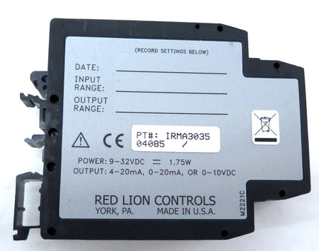 Red Lion Controls Model IRMA 12-42Vdc DIN Rail Module - Advance Operations