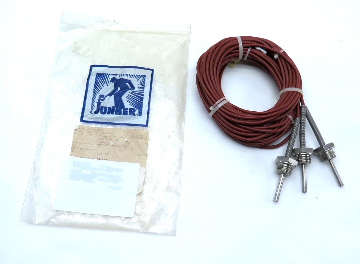 Junker 252220 Temperature Resistance / Sensor Thermometer LOT OF 3 - Advance Operations