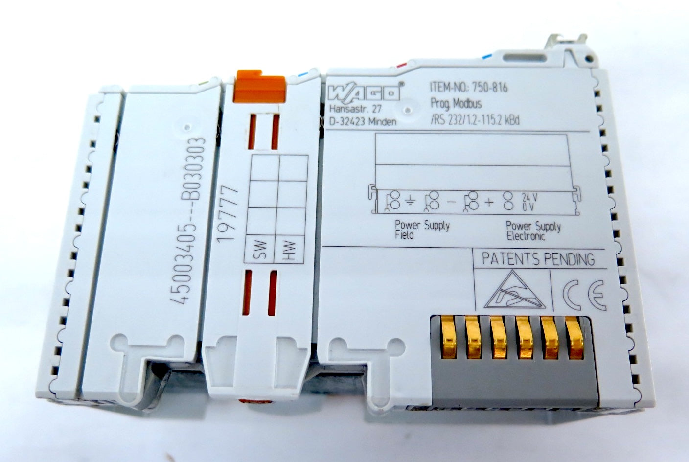 WagoÊ750-816 Programmable Logic Controller Module - Advance Operations