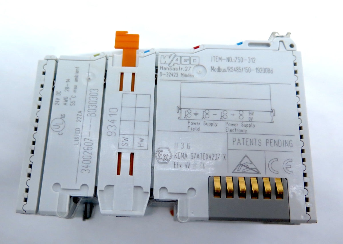 Wago 750-312 ModBus / RS485 / 150-19200Bd PLC Module - Advance Operations