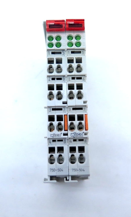 Wago 750-504 Digital Output Module PLC LOT OF 2 - Advance Operations