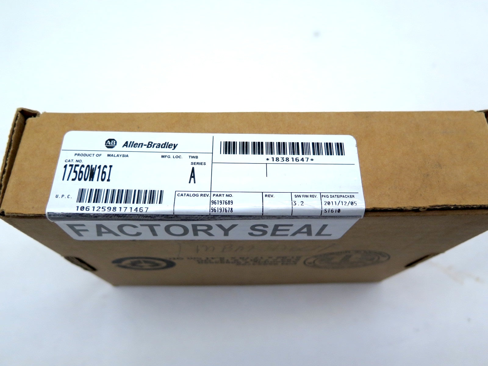 Allen-Bradley 17560W16I Ser.A ControlLogix Isolated Output Module FACTORY SEAL - Advance Operations