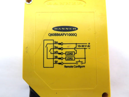 Banner Q60BB6AFV1000Q Photoelectric Proximity Sensor - Advance Operations