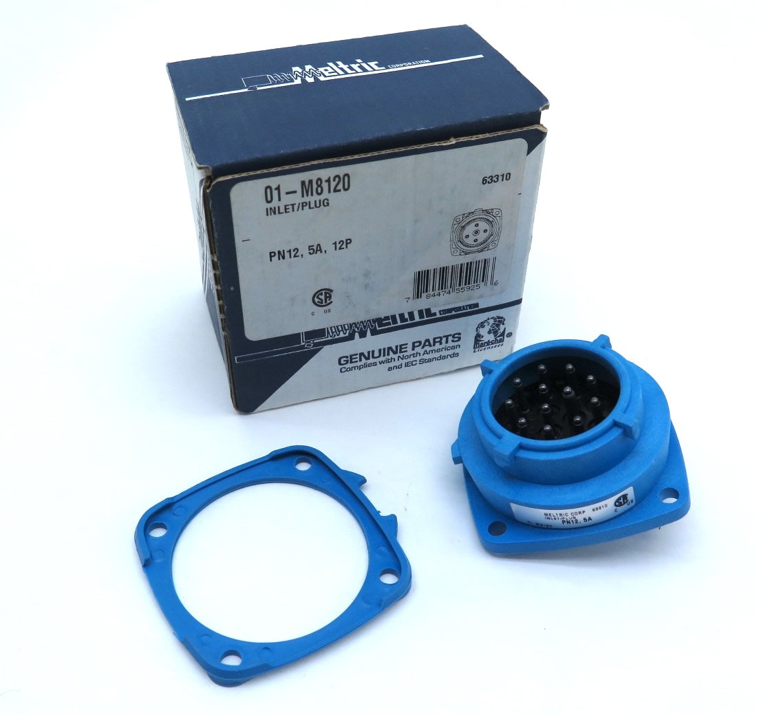 Meltric 01-M8120 Inlet / Plug PN12 5A 12P - Advance Operations