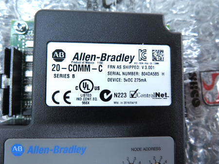Allen-Bradley 20-COMM-C ControlNet PowerFlex Adapter - Advance Operations