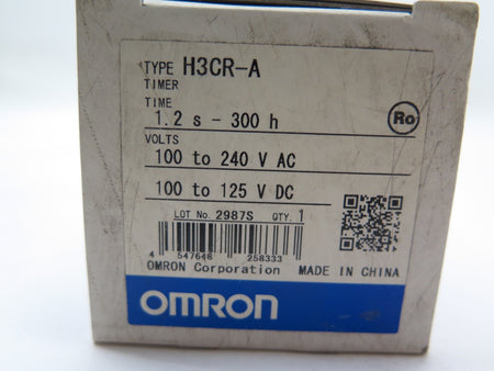 Omron H3CR-A Timer Relay 100-240 Vac/Vdc - Advance Operations