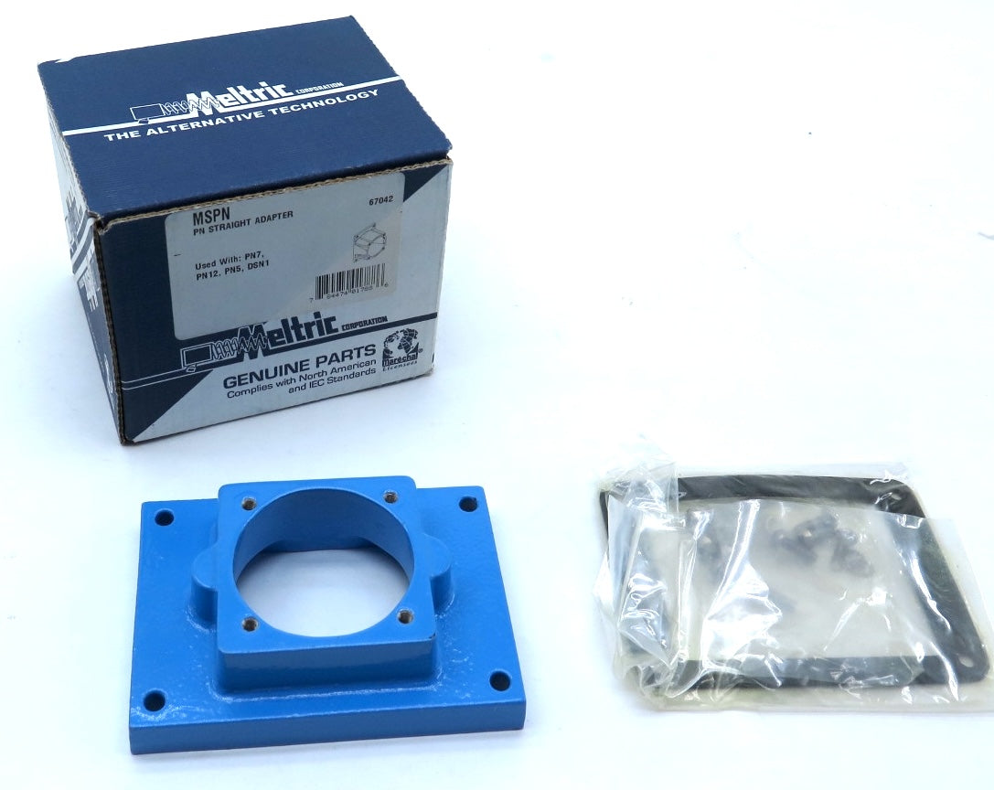 Adaptateur Droit Meltric 596M0 Aluminium Peint - Neuf Surplus, Emballage D’usine