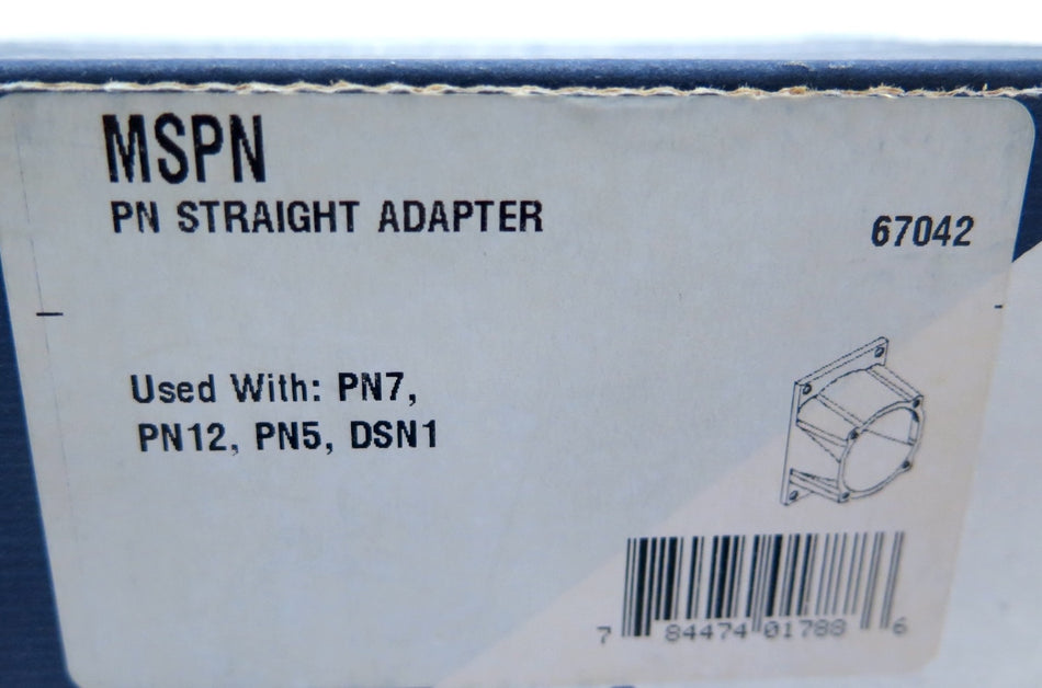 Meltric MSPN PN Straight Adapter - Advance Operations