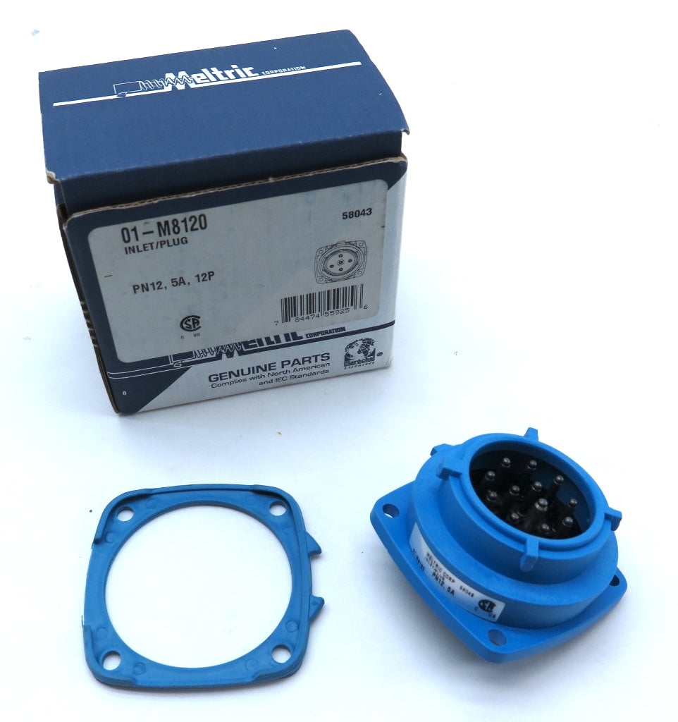 Meltric 01-M8120 Inlet / Plug PN12 5A 12P - Advance Operations