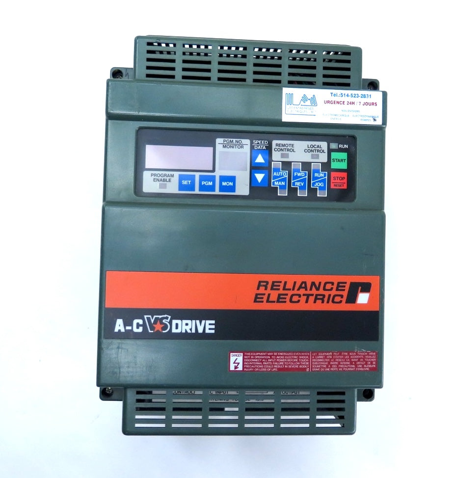Reliance 2GC21005 AC Drive 5HP 200/230Vac 19.6A - Advance Operations