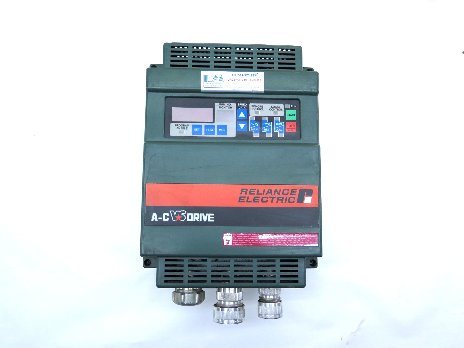 Reliance Electric 2GU21005 AC Drive 6.6Kva 5HP D2-3166 200-230Vac - Advance Operations