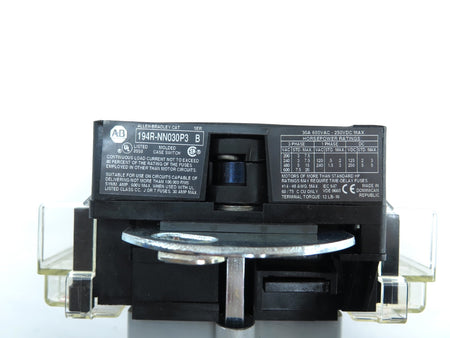 Allen-Bradley 194R-NN030P3 30A 600Vac / 250Vdc Max Molded Case Switch - Advance Operations