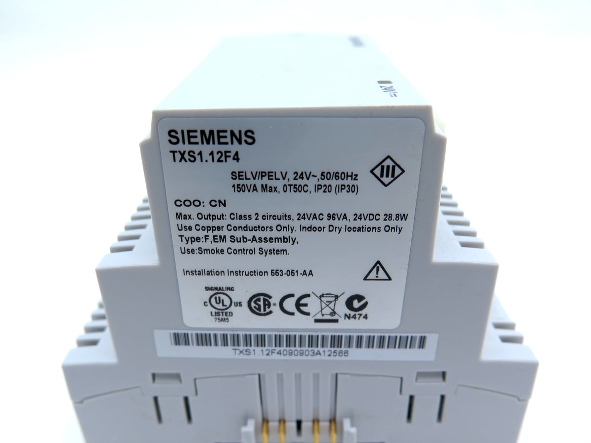 Siemens TXS1.12F4 Power Super Module PLC - Advance Operations