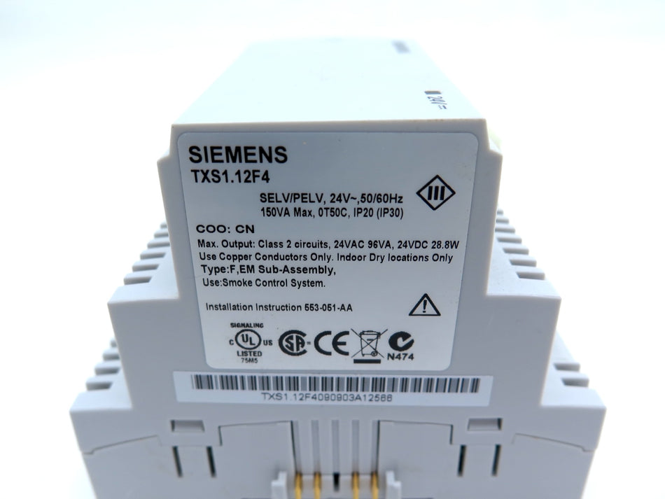 Siemens TXS1.12F4 Power Super Module PLC - Advance Operations