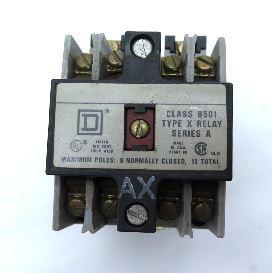 Schneider / Square D X0 00 Type X Relay Class 8501 - Advance Operations