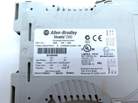 Allen-Bradley 1783-US03T01F Stratix 2000 Ethernet Switch - Advance Operations