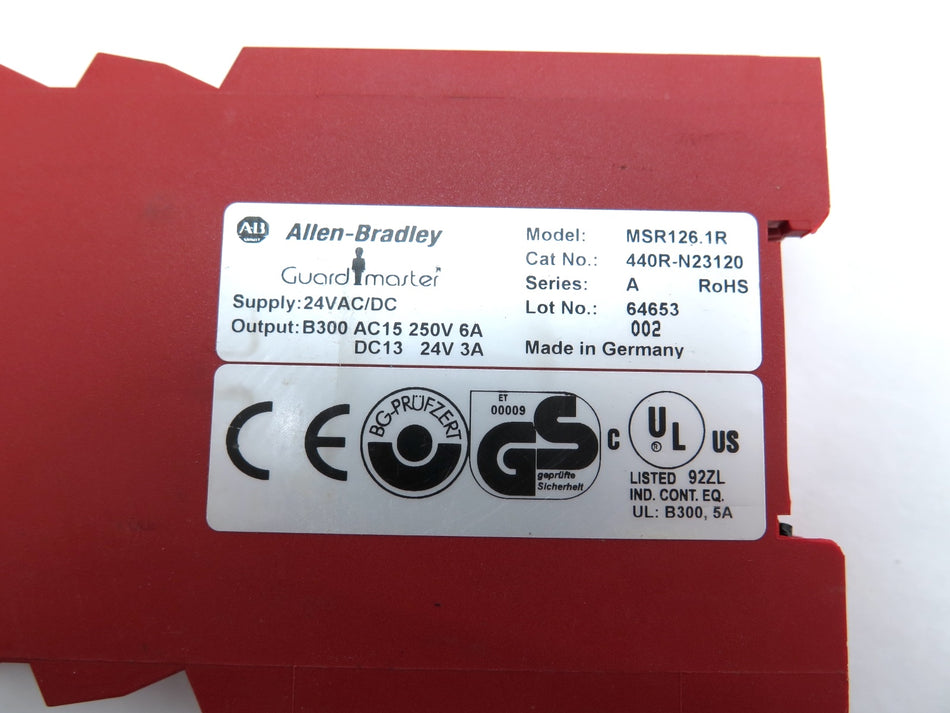 Allen-Bradley 440R-N23120 SER.A Safety Relay 24Vac/dc - Advance Operations