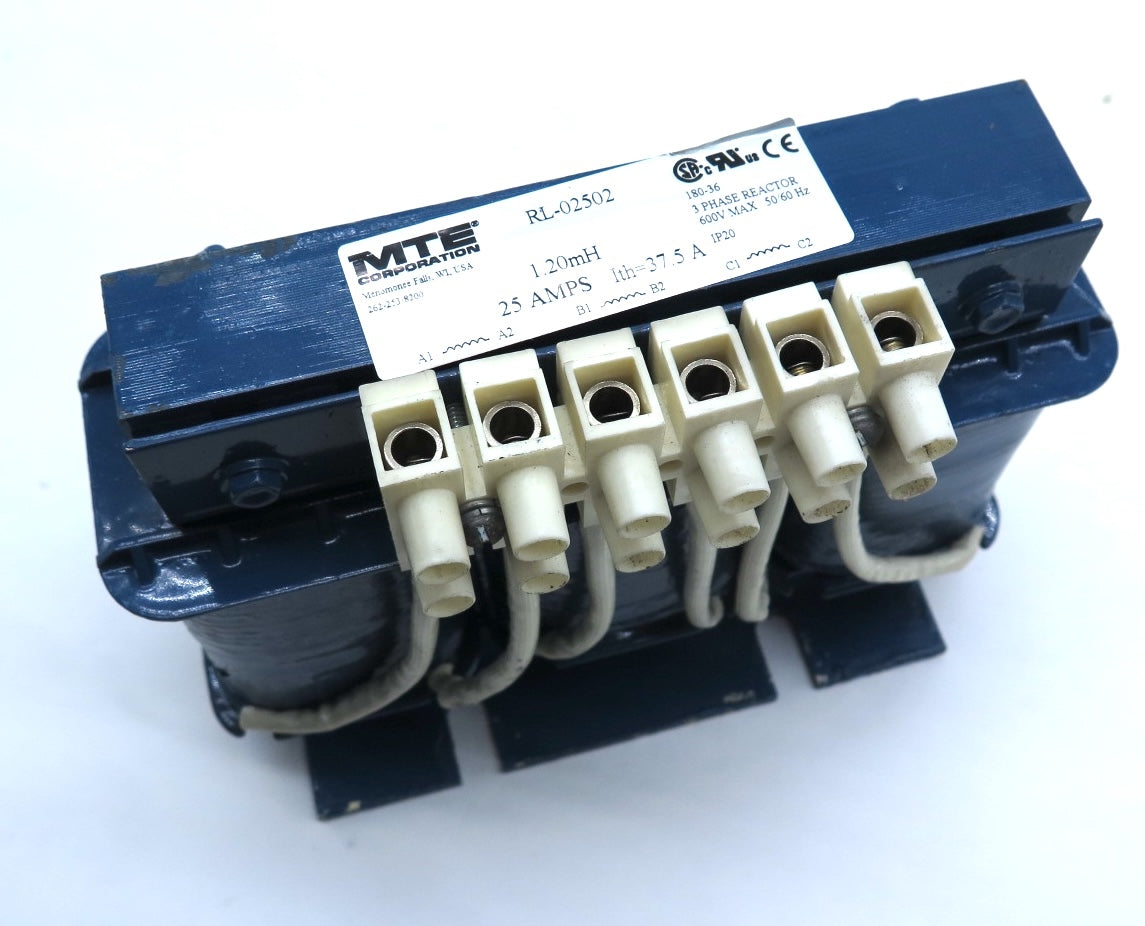 MTE RL-02502 Line Reactor 1.20mH 25A 600V Max - Advance Operations