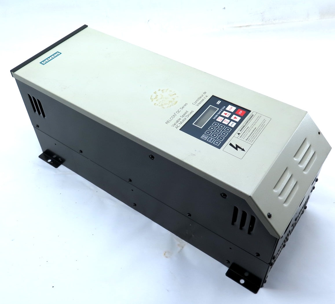 Siemens / Relcon CQ15025B AC Drive 25HP Input: 590Vac Output: 0-460Vac - Advance Operations